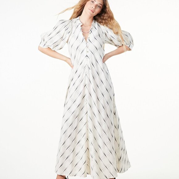 Jen’s Pirate Booty Saloon Maxi Dress in Ikat Yucca - XXL - Picture 3 of 8